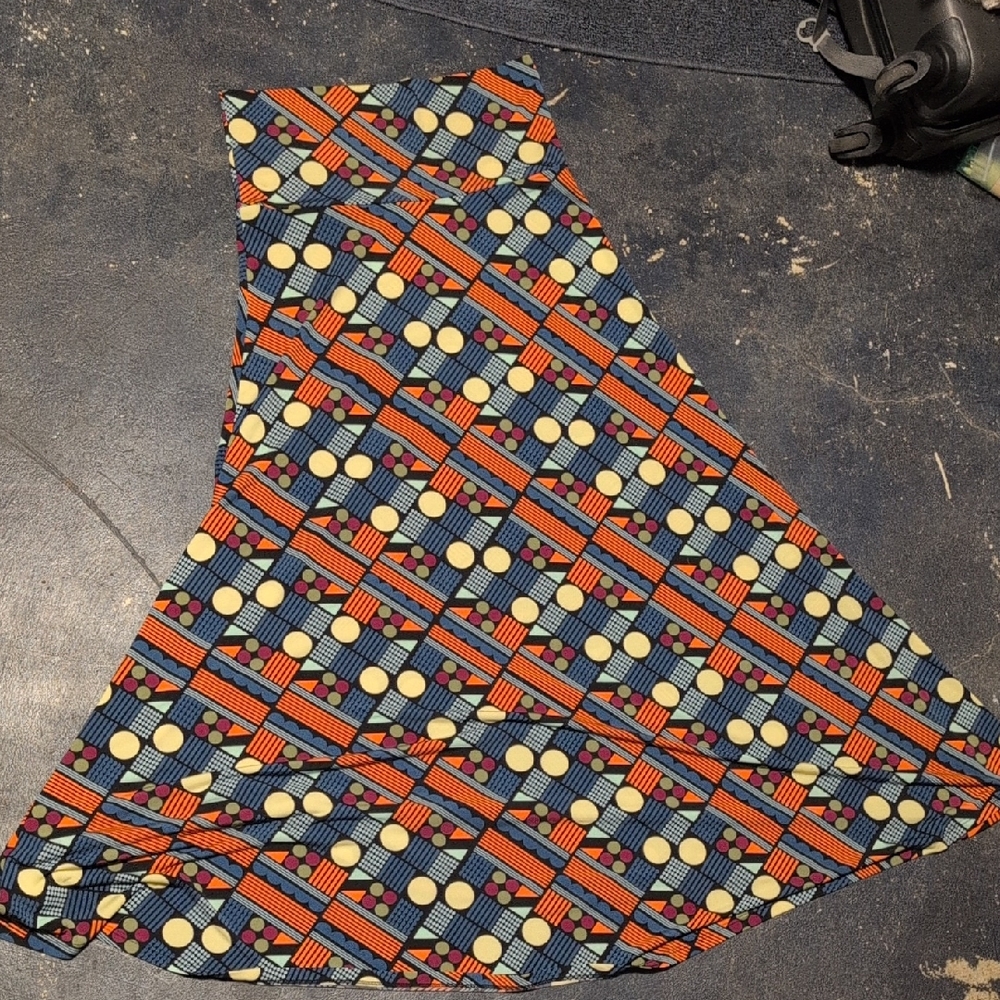 LuLaRoe Colorful Patterned Maxi Skirt